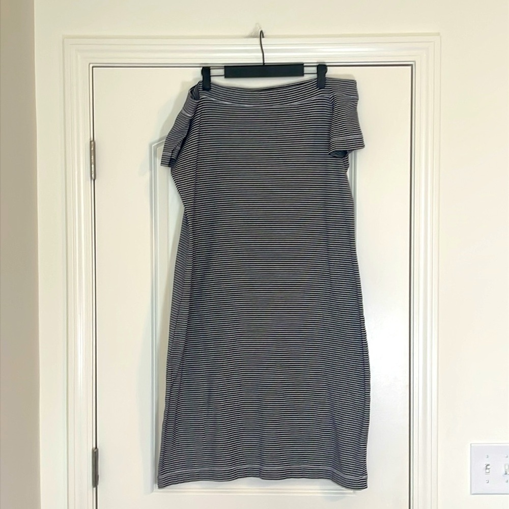 H&M Label of Graded Goods Black & White Striped Dress Size XL